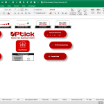 Dashboard showing revenue, user base trends, and financial summaries in Excel for cloud services.