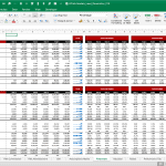Comprehensive Financial Model with Income Statement and Balance Sheet | eFinancialModels Financial model template displaying income statement and balance sheet projections for analysis.