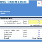 Single Family Residential Model Checks Summary | eFinancialModels Functional checklist for verifying the completeness of a residential financial model
