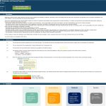 Front sheet of financial projection model with user instructions and error check status.