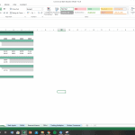 Valuation model demonstrating commercial bank metrics and discount methods in Excel sheet.