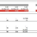 Investment Cashflows Overview for FY21 to FY25 | eFinancialModels Investment cashflows table showing buy-back, dividends, and ROI from FY21 to FY25