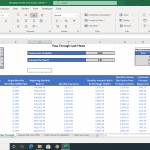 Debt Securitization Model Cash Flow Overview | eFinancialModels Mortgage-backed securities cash flow analysis with key parameters and monthly data.