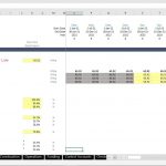 Excel spreadsheet showing revenue assumptions for plant capacity and utilization factors.