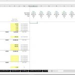 Wind Energy Project Cost Assumptions Overview | eFinancialModels Excel spreadsheet showing financial model assumptions for wind energy project costs.