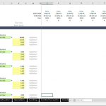 Variable Operating and Maintenance Cost Assumptions | eFinancialModels Excel sheet detailing variable O&M costs with case scenarios for analysis