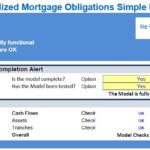 CMO Model Functionality and Checks Summary | eFinancialModels Model check summary for a Collateralized Mortgage Obligation template