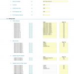 Setup inputs for ABC Private School financial projection model including revenue and costs.