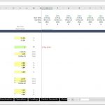 Financing Assumptions in Financial Model | eFinancialModels Financing assumptions section in a financial model template showing debt equity ratio and equity bridge loan details.