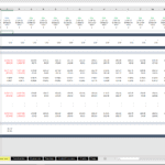 Exit Strategy Financial Model Template Overview | eFinancialModels Exit strategy Excel model displaying cash flows and NPV calculations.