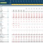 Detailed income statement showing projected financials including revenue and expenses.