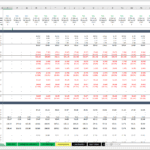 Monthly Financial Model Overview | eFinancialModels Monthly financial statement template showing revenue, operating costs, and net income metrics.