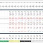Monthly Financial Statement Template Overview | eFinancialModels Monthly financial model showing income statement and balance sheet data with key metrics.