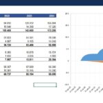 Customer metrics overview showing new versus churned revenue from 2020 to 2024.
