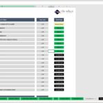 Index listing financial model sheets with brief descriptions for navigation.