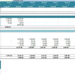 Construction Cash Flow Analysis and Financing Details | eFinancialModels Monthly cash flow analysis for a construction project including revenue and financing details.