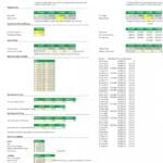 Financial assumptions including sales, costs, and cash flow timing.