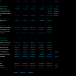 Financial budget template detailing sales, expenses, and capital investments across five years.