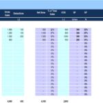 Top 20 Customers Sales Data Input Screen | eFinancialModels Sales data entry screen showing gross sales and deductions for top customers.