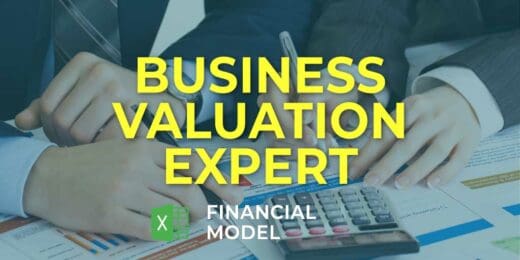 Business valuation experts analyzing financial documents and calculations