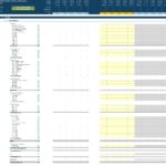 Income statement showing actuals and forecasts for revenue and expenses.