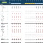 Income statement showing revenue, costs, and profit for financial projection analysis.