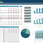 Dashboard presenting financial statements and key performance ratios for ABC Medical Clinic Ltd.