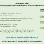 Overview of Key Leverage Ratios in Financial Analysis | eFinancialModels Diagram showcasing leverage ratios including Debt Ratio, Debt to Equity Ratio, and Interest Coverage Ratio for financial analysis.