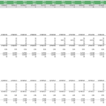 Self Storage Property Debt Repayment Schedule | eFinancialModels Debt repayment schedule displaying cash flows for senior and junior debt.
