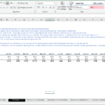 Revenue recognition analysis of cash vs accrual accounting in Excel template.