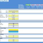 Simple Manufacturing Model Overview | eFinancialModels Configuration details for a Simple Manufacturing financial model template.