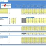 Supermarket Financial Model Inputs Overview | eFinancialModels Supermarket financial model showing inputs for pricing and sales projections.