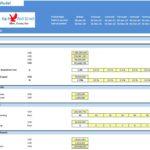 Supermarket Financial Model Balance Sheet Inputs | eFinancialModels Balance sheet input template for a supermarket financial model showing assets and depreciation estimates.