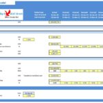 Supermarket Financial Model Liabilities Overview | eFinancialModels Financial model inputs for a supermarket highlighting long term liabilities, short term liabilities, and valuation assumptions as of December 31, 2020.
