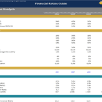 Financial Ratios Guide | eFinancialModels Chart displaying financial ratios such as ROE, ROA, and income statement profits over five years.