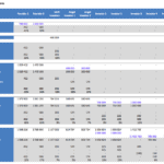 Cap Table Showing Equity Distribution and Investor Returns | eFinancialModels Cap table displaying funding rounds, equity contributions, and ownership percentages for investors.