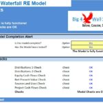 3-Tier Waterfall RE Model Verification Checklist | eFinancialModels 3-tier waterfall model verification checklist showing completion and checks status.