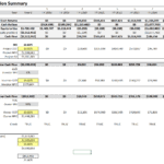 Contribution & Distribution Summary Financial Model | eFinancialModels Contribution and distribution summary showing cash flows, investor and owner cash flows, and internal rate of return
