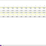 Income Statement Overview with Revenue and Expenses | eFinancialModels Projected income statement showing revenue, COGS, and net income across 14 periods.
