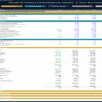 Health & Fitness Club Financial Model Overview | eFinancialModels Financial model showing key projections and assumptions for a fitness club.