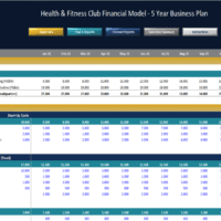 Health & Fitness Club Financial Model – 5 Year Business Plan ...