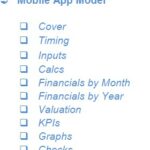 Mobile App Financial Model Checklist | eFinancialModels Checklist outlining key elements for a mobile app financial model.