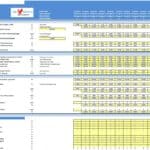 Mobile App Financial Model Input Spreadsheet | eFinancialModels Input sheet detailing organic traffic, conversions, costs, and payroll for mobile app model.