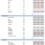 Mobile App Financial Statements Overview | eFinancialModels Financial model template displaying mobile app Profit & Loss, Balance Sheet, and Cash Flow statements.