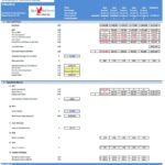 eCommerce Platform Valuation Financial Model Overview | eFinancialModels eCommerce valuation model showing free cash flow and feasibility metrics.