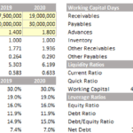 Financial Analysis Template with Key Ratios (2016-2020) | eFinancialModels Financial analysis template displaying dividends, share price, book value, and financial ratios over five years.