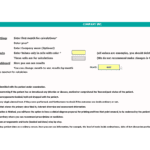 User Guide for Patient Data Financial Model | eFinancialModels Financial model UI showing data input steps for patient information analysis