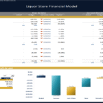 Liquor Store Income Statement and Variance Analysis | eFinancialModels Liquor store income statement comparing actual vs budgeted financials and variance analysis.