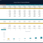 Liquor Store Financial Model: DCF & Payback Timeline | eFinancialModels DCF and payback period analysis for a liquor store financial model displayed in Excel.
