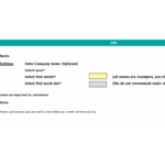 Instructions for Setting Up Financial Model Calendar | eFinancialModels Excel settings interface for configuring financial model calendar inputs
